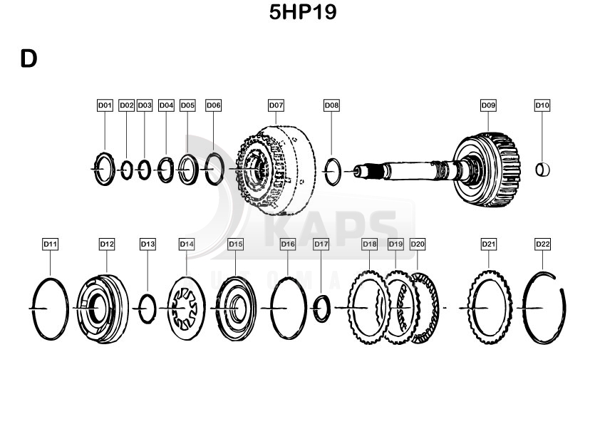 Схема акпп 5hp19 ezs